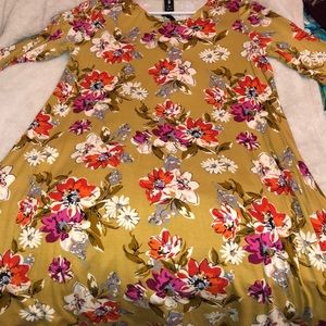 3/4 sleeve swing tunic